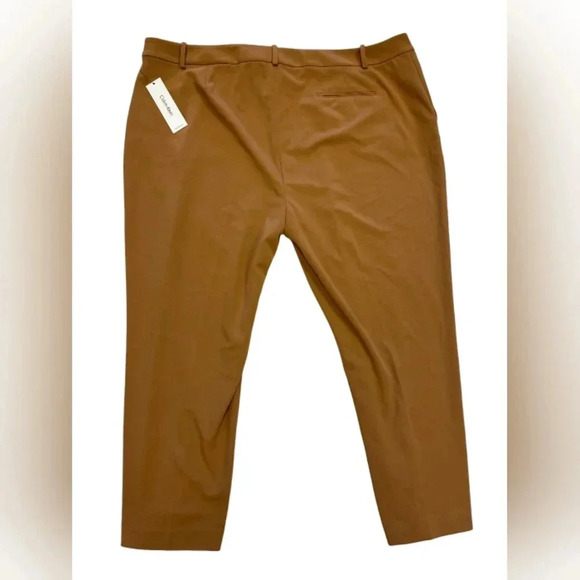 Calvin Klein NWT Trousers Brown High Rise  Plus Size 22W - Picture 5 of 9
